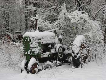 Tractor in Winter